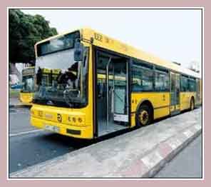 городской автобус в Испании