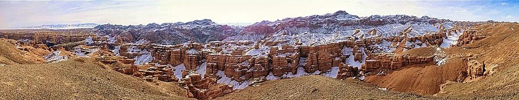 Чарынский каньон в Казахстане: Долина замков зимой